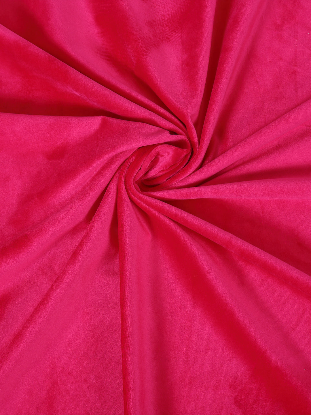 Eyda Premium Velvet Fuschia Color Eyelet Door Curtain- 1 Pc