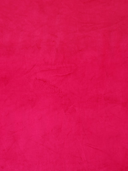Eyda Premium Velvet Fuschia Color Eyelet Door Curtain- 1 Pc