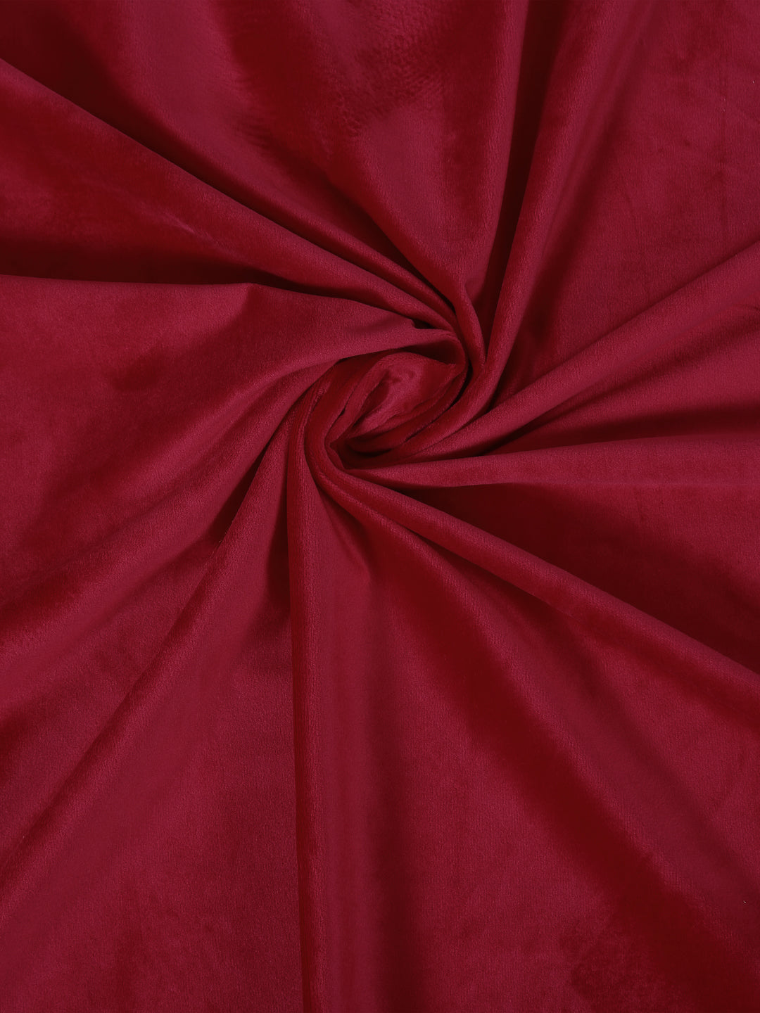 Eyda Premium Velvet Maroon Color Eyelet Door Curtain- 1 Pc