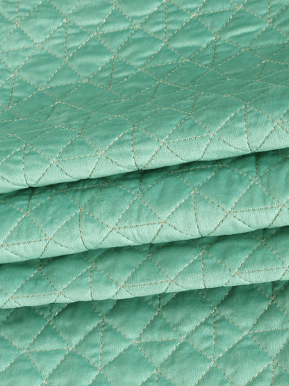 Eyda Mint Green Color Quilted Table Runner