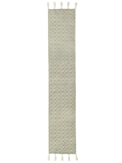 Eyda Off White Color Quilted Table Runner