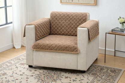 Premium Quilted Sofa Cover – Soft & Stylish Furniture Protector (1 Seater)