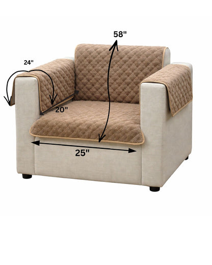 Premium Quilted Sofa Cover – Soft & Stylish Furniture Protector (1 Seater)