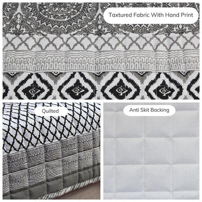 Jaipuri Cotton Printed 1 Seater Sofa Cover – Premium Anti-Slip Fit