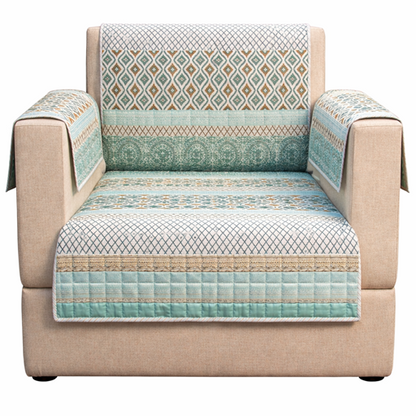 Jaipuri Cotton Printed 1 Seater Sofa Cover – Premium Anti-Slip Fit