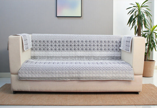 Jaipuri Cotton Printed 2 Seater Sofa Cover – Premium Anti-Slip Fit