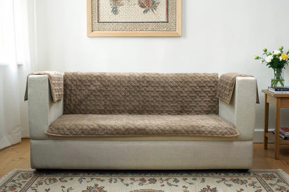 Premium Quilted Sofa Cover – Soft & Stylish Furniture Protector (3 Seater)