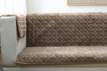 Premium Quilted Sofa Cover – Soft & Stylish Furniture Protector (3 Seater)