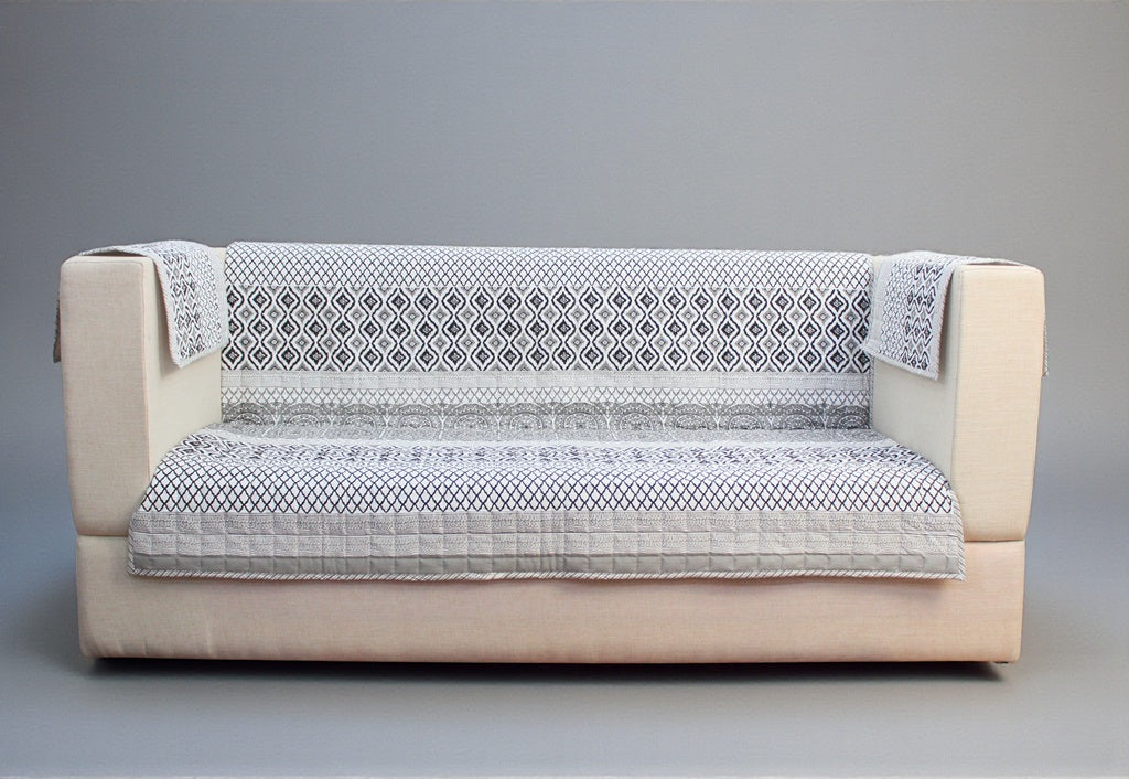 Jaipuri Cotton Printed 3 Seater Sofa Cover – Premium Anti-Slip Fit