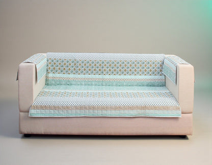 Jaipuri Cotton Printed 3 Seater Sofa Cover – Premium Anti-Slip Fit