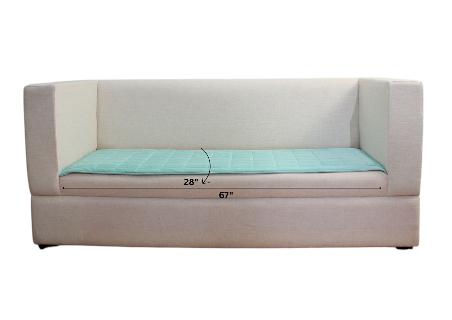 Premium Velvet 3Seater Quilted Sofa Seat Cover Pad – Soft Anti-Slip Sofa Protector (EQUA)