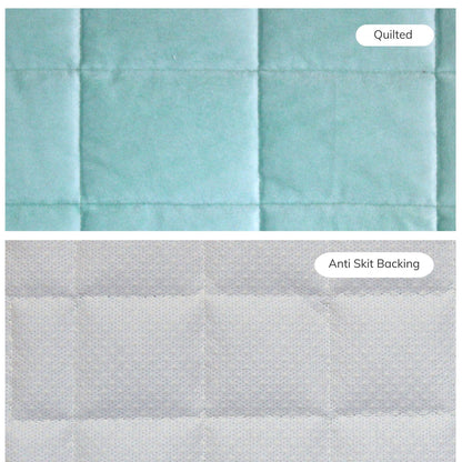 Premium Velvet 3Seater Quilted Sofa Seat Cover Pad – Soft Anti-Slip Sofa Protector (EQUA)