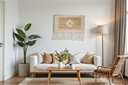 Boho Macrame Wall Hanging with Fringe – Premium Handwoven Living Room Decor (Copy)