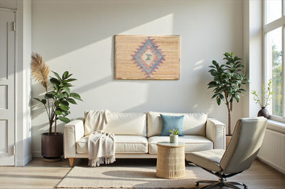 Handcrafted Woven Wall Art Decor | Boho Geometric Wall Hanging for Living Room & Bedroom