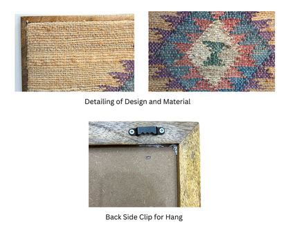 Handcrafted Woven Wall Art Decor | Boho Geometric Wall Hanging for Living Room & Bedroom