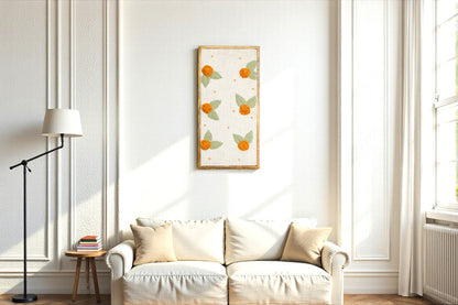 Handcrafted Marigold Embroidered Wall Art | Floral Textile Wall Hanging for Living Room & Bedroom