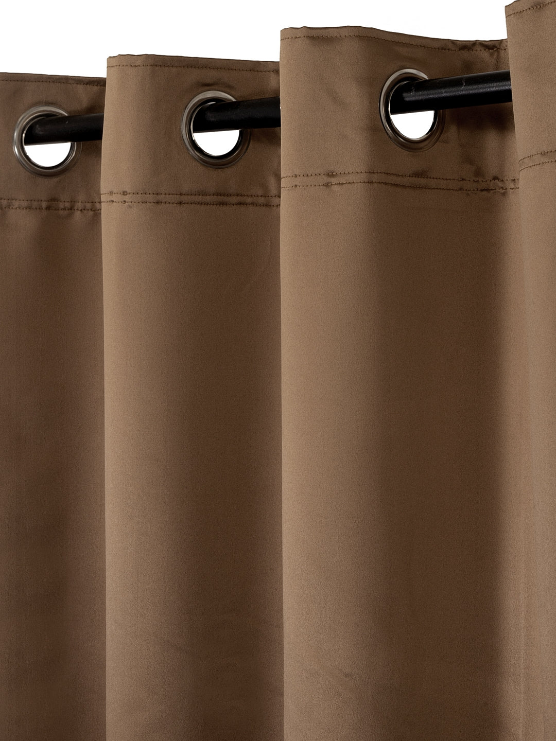 Eyda Brown Color Premium Semi Blackout Window Curtain- 1 Pc