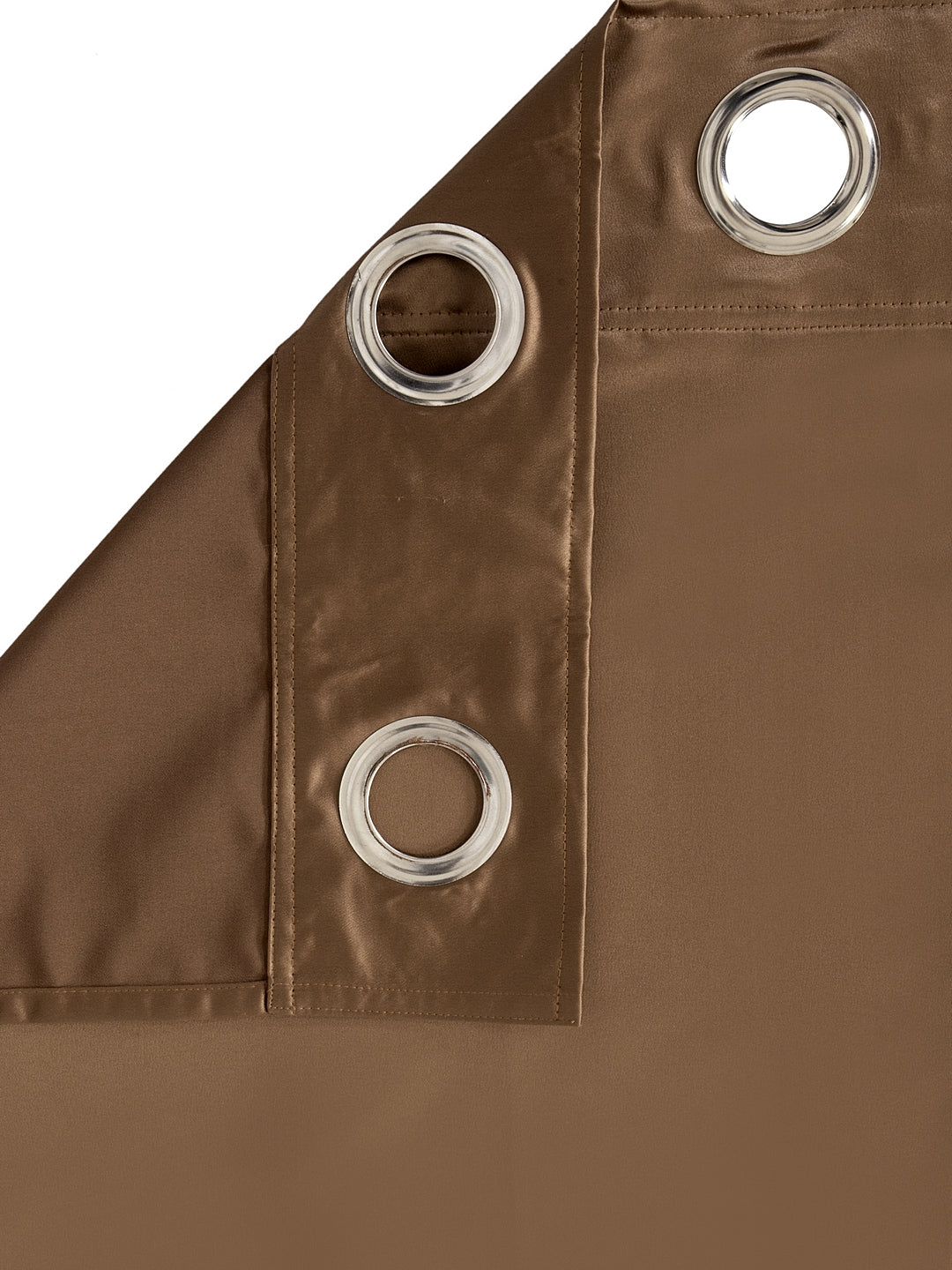 Eyda Brown Color Premium Semi Blackout Window Curtain- 1 Pc