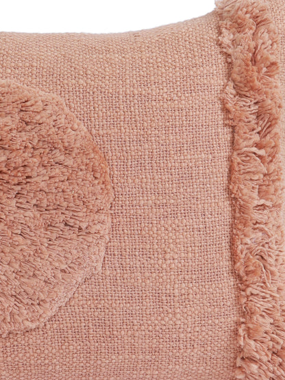 Eyda Set of 2 Cotton Peach Cushion Cover 12x20 inch