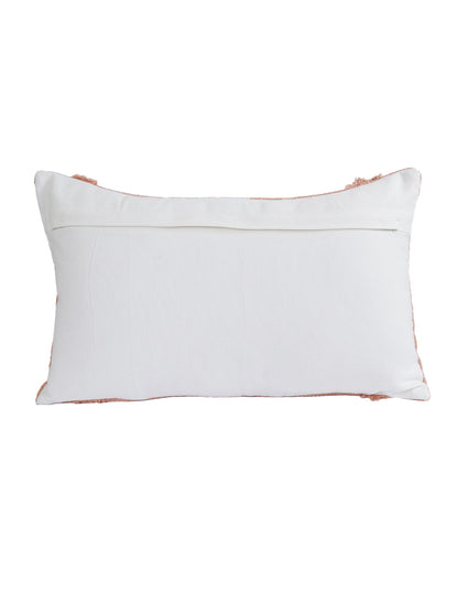 Eyda Set of 2 Cotton Peach Cushion Cover 12x20 inch