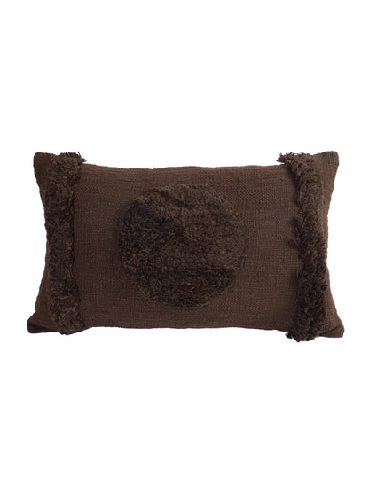 Eyda Set of 2 Cotton Brown Cushion Cover 12x20 inch