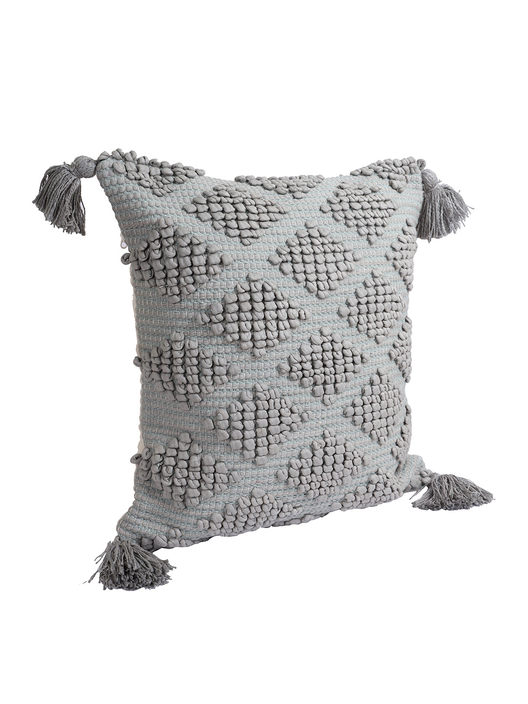 Eyda Set of 2 Cotton Grey Cushion Cover 18x18 inch