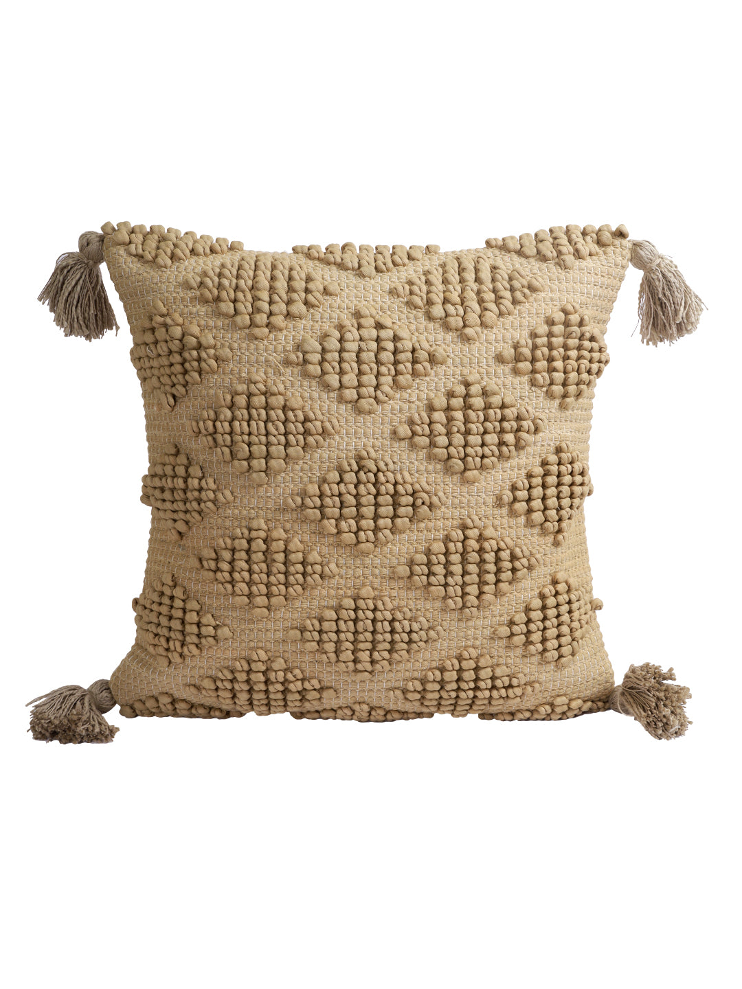 Eyda Set of 2 Cotton Beige Cushion Cover 18x18 inch