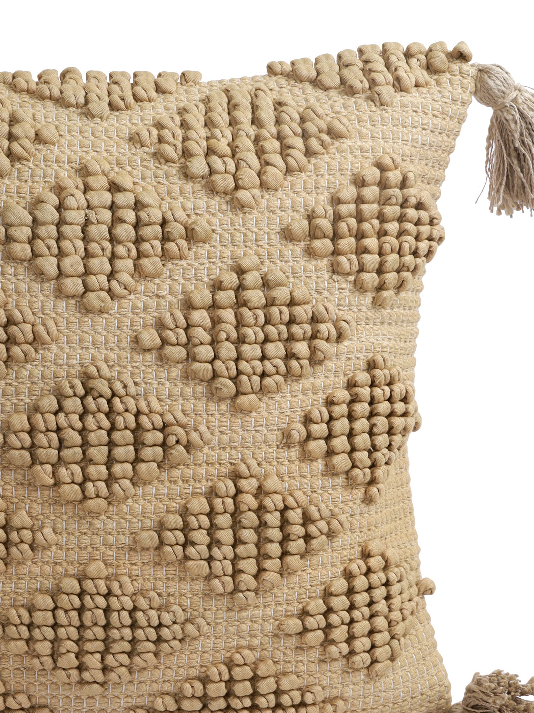 Eyda Set of 2 Cotton Beige Cushion Cover 18x18 inch