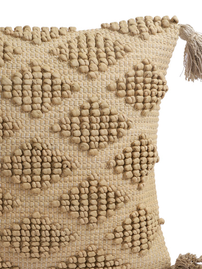 Eyda Set of 2 Cotton Beige Cushion Cover 18x18 inch