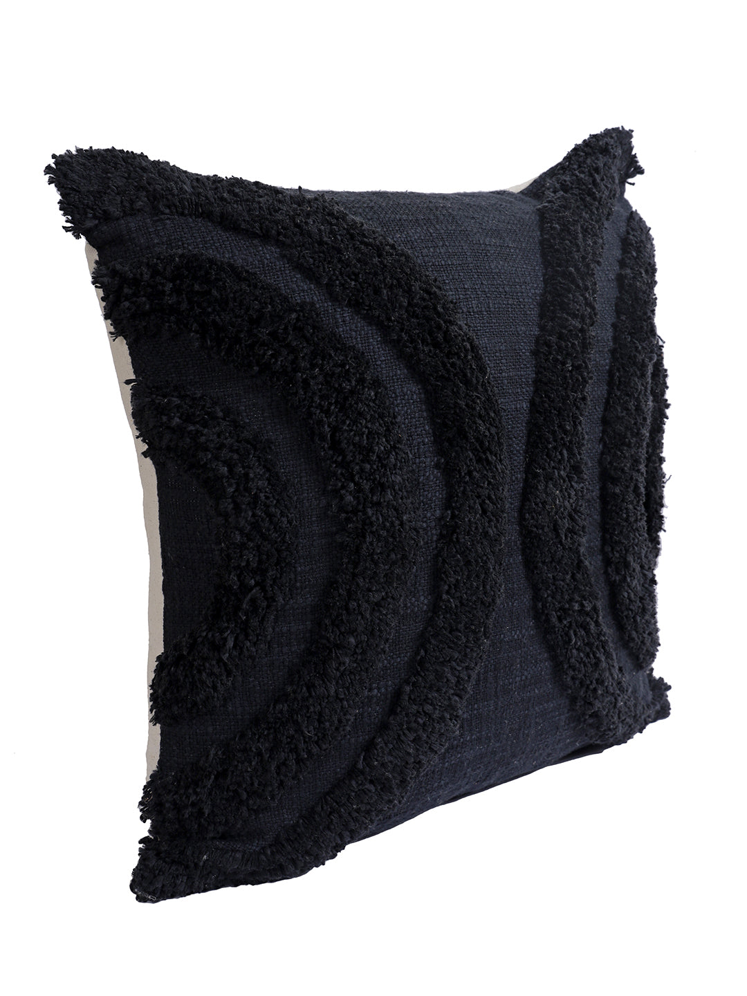 Eyda Set of 2 Cotton Black Cushion Cover 18x18 inch