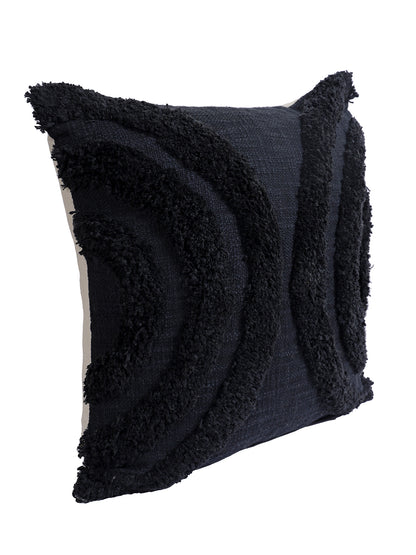 Eyda Set of 2 Cotton Black Cushion Cover 18x18 inch