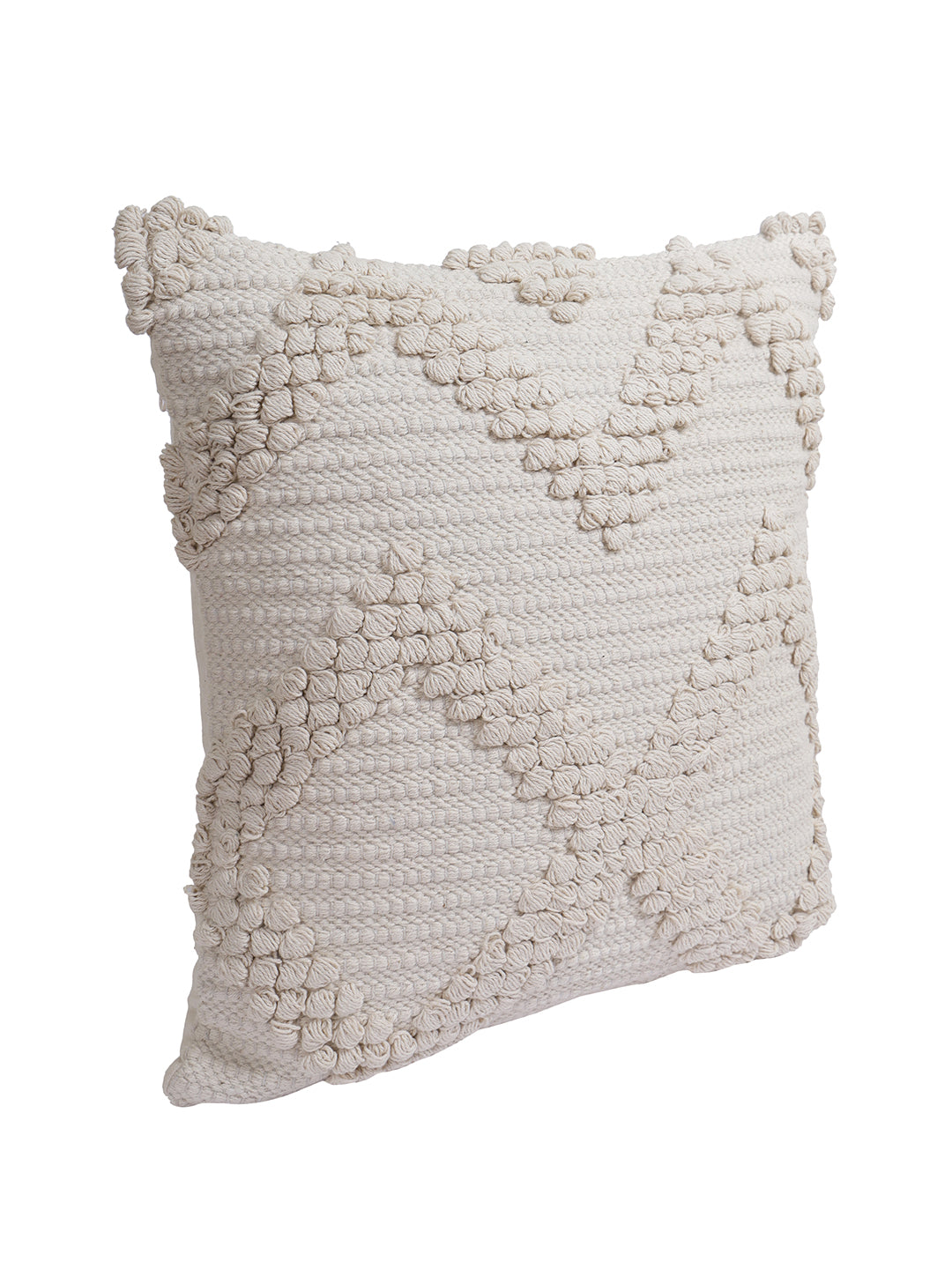 Eyda Set of 2 Cotton Cream Cushion Cover 18x18 inch