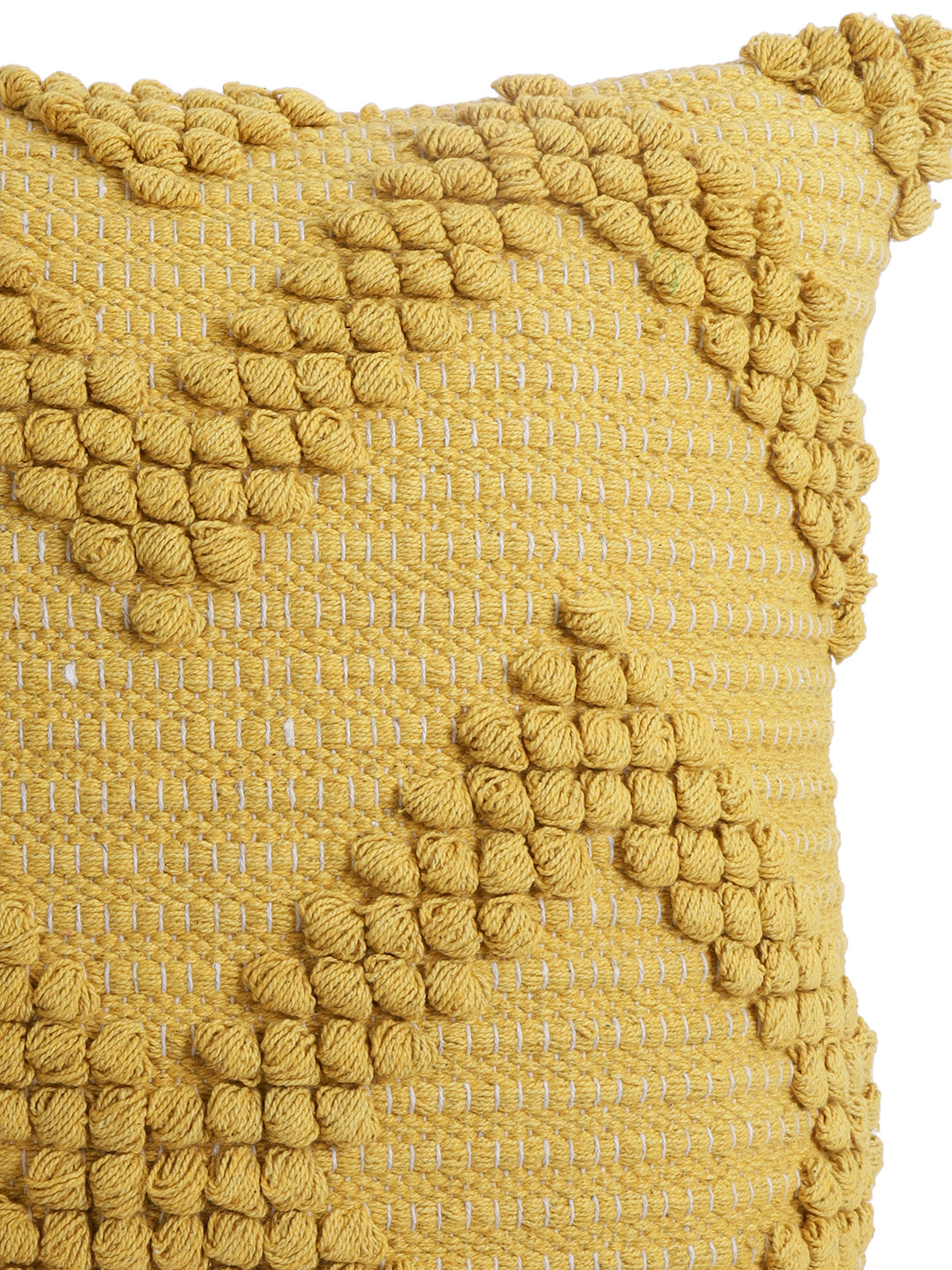 Eyda Set of 2 Cotton Yellow Cushion Cover 18x18 inch