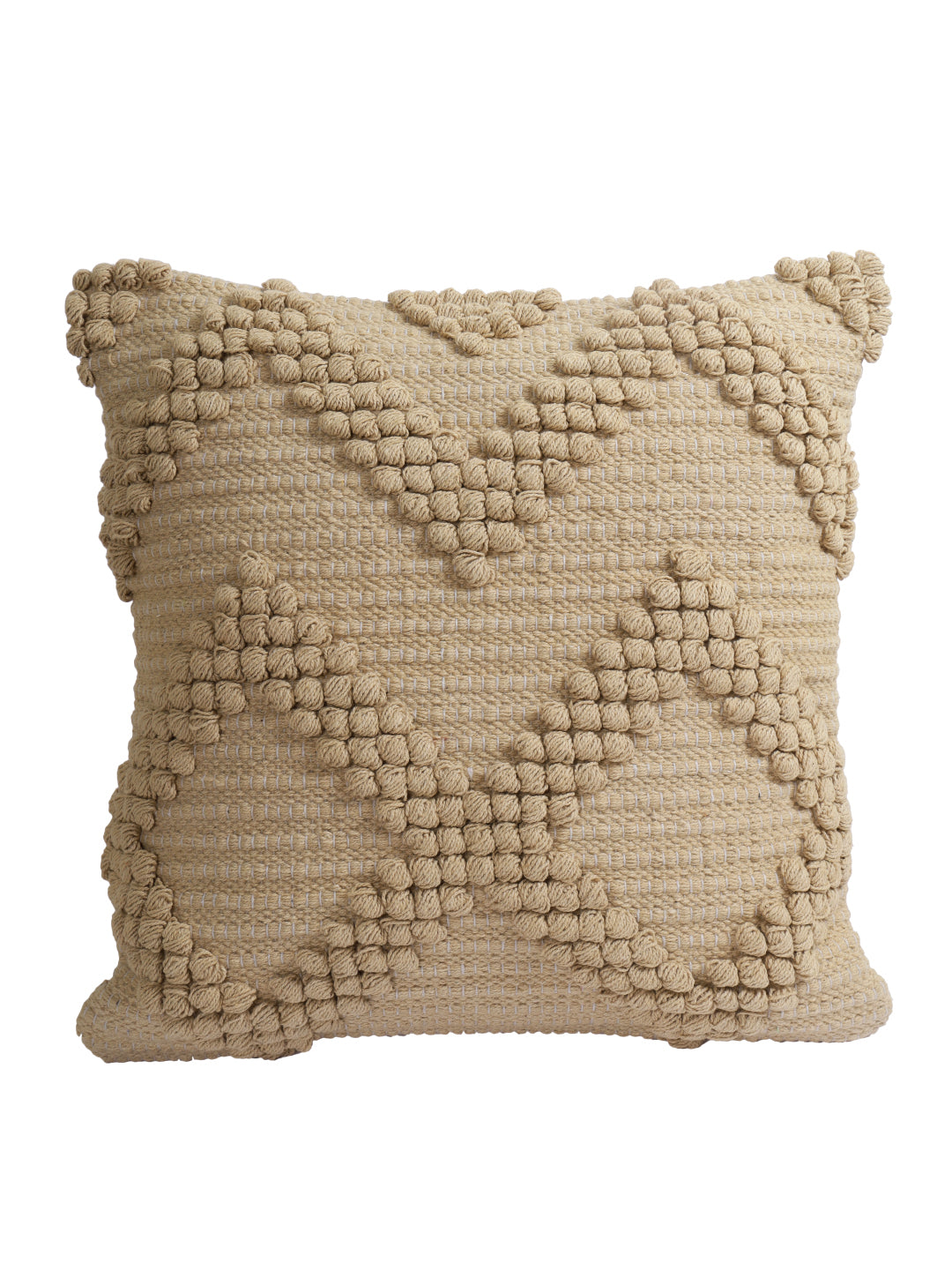 Eyda Set of 2 Cotton Beige Cushion Cover 18x18 inch