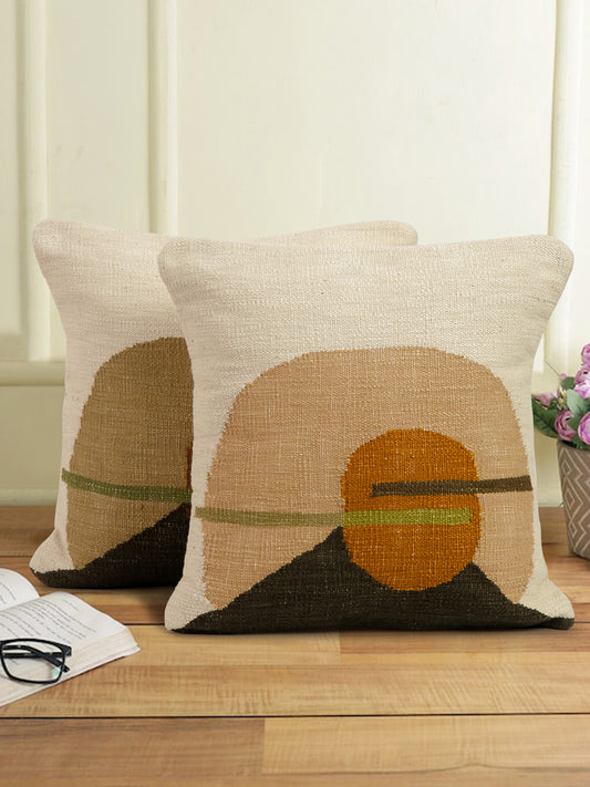 Eyda Set of 2 Cotton Multi Cushion Cover 18x18 inch