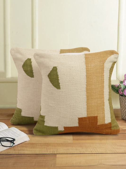 Eyda Set of 2 Cotton Multi Cushion Cover 18x18 inch