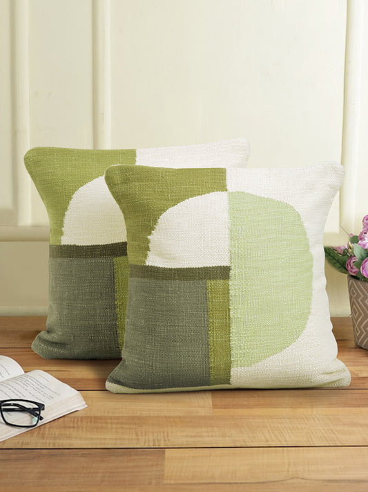 Eyda Set of 2 Cotton Multi Cushion Cover 18x18 inch