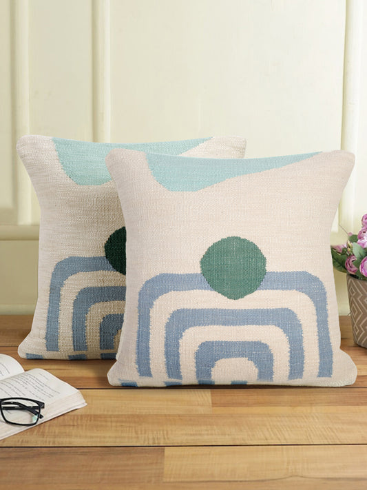 Eyda Set of 2 Cotton Multi Cushion Cover 18x18 inch