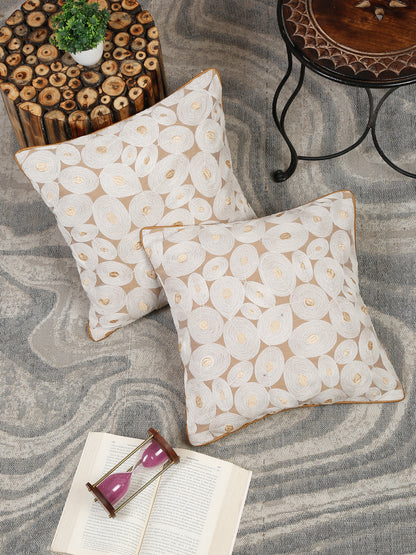 Eyda Set of 2 Embroidered Cushion Covers