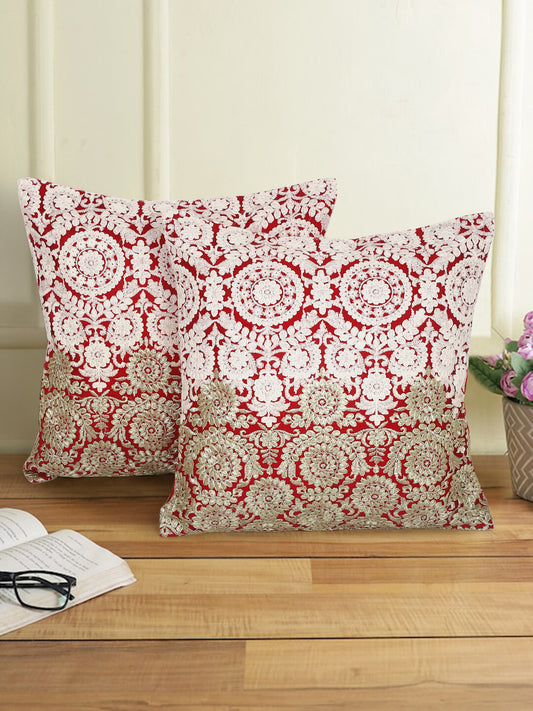 Eyda Set of 2 Embroidered Cushion Covers