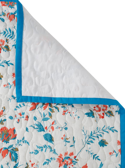 Rajasthan Decor Floral Print Cotton 3 Seater Sofa Cover (RDSC15-3S)