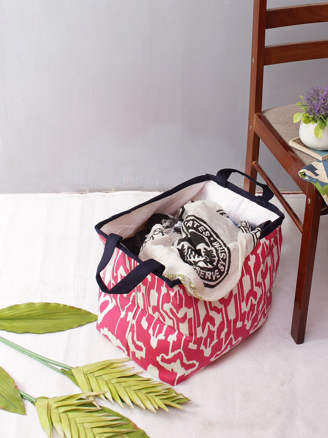 Rajasthan Décor Pink and White Multipurpose Organiser