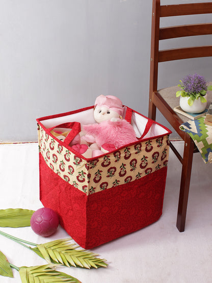 Rajasthan Décor Red and Cream Multipurpose Organiser