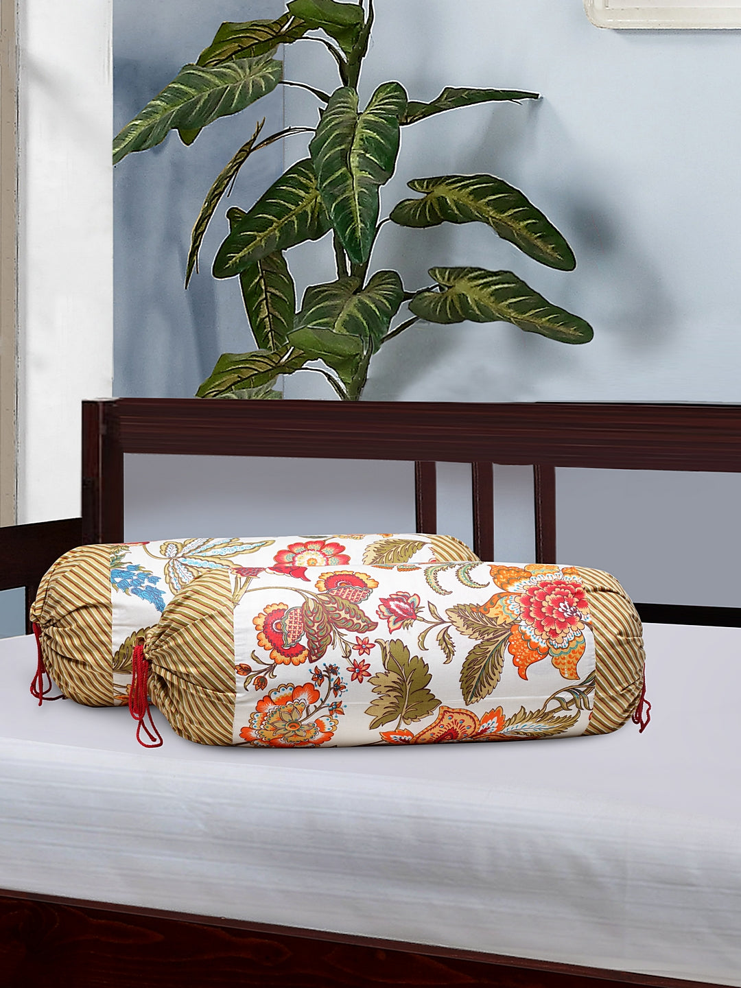 Decor R Covers Rajasthan Décor Screen Print Cotton Bolster Covers Set of 2 – Rajasthan ...