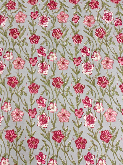 Pink Floral Cotton Bedsheet Set with Pillow Covers – King Size