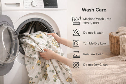 Jaipuri Floral Cotton Bedsheet with Pillow Covers