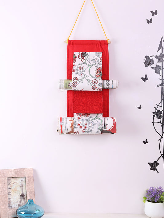 Rajasthan Décor Multipurpose 2 Pocket Wall Hanging Organizer I Space Saver