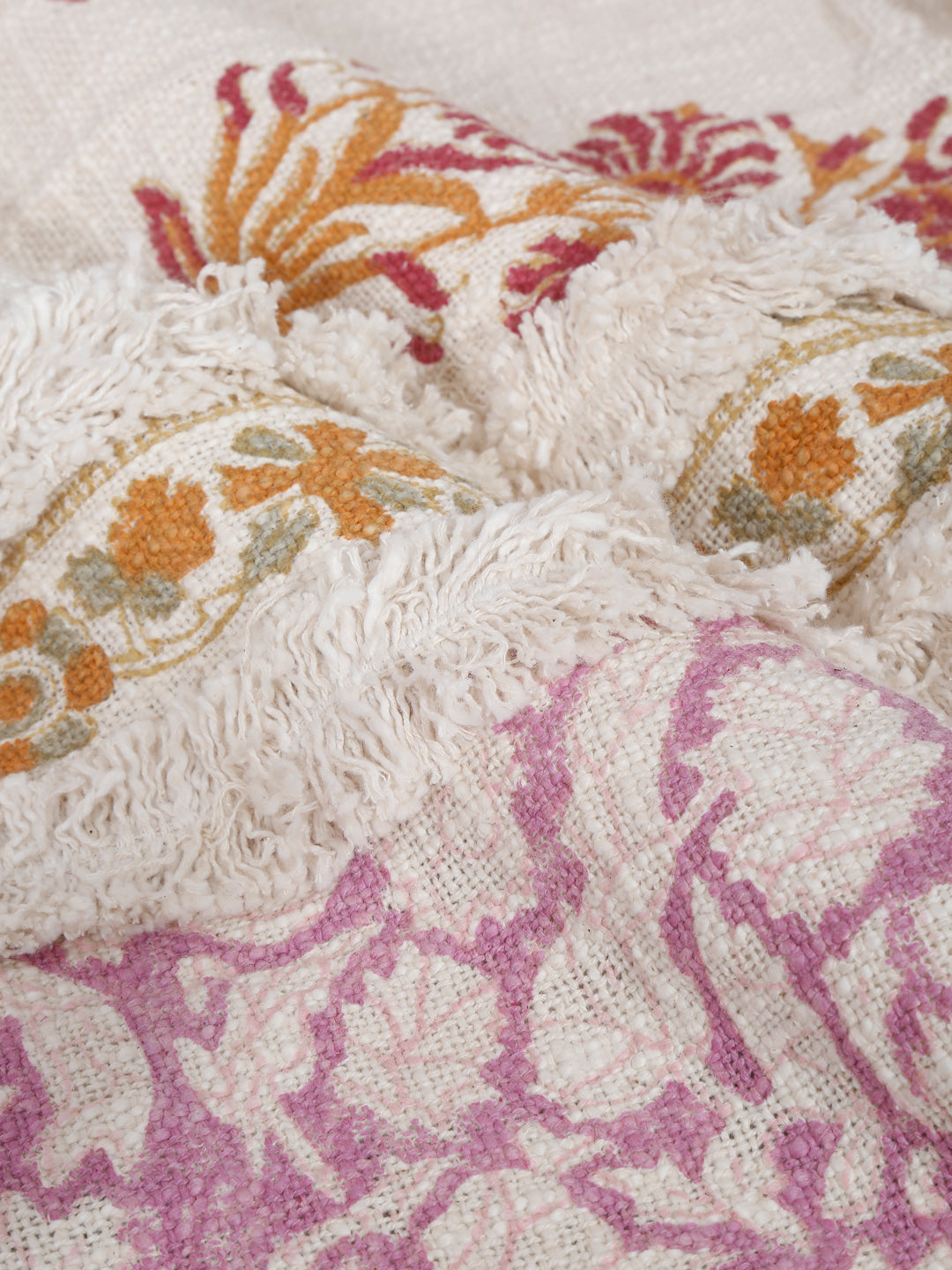 Rajasthan Decor 100% Cotton Multi Colour Hand Block Bed Spread with 2 Pillow Cover
