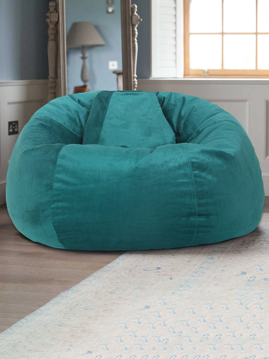 Emerald Solid Velvet XXL Bean Bag Cover