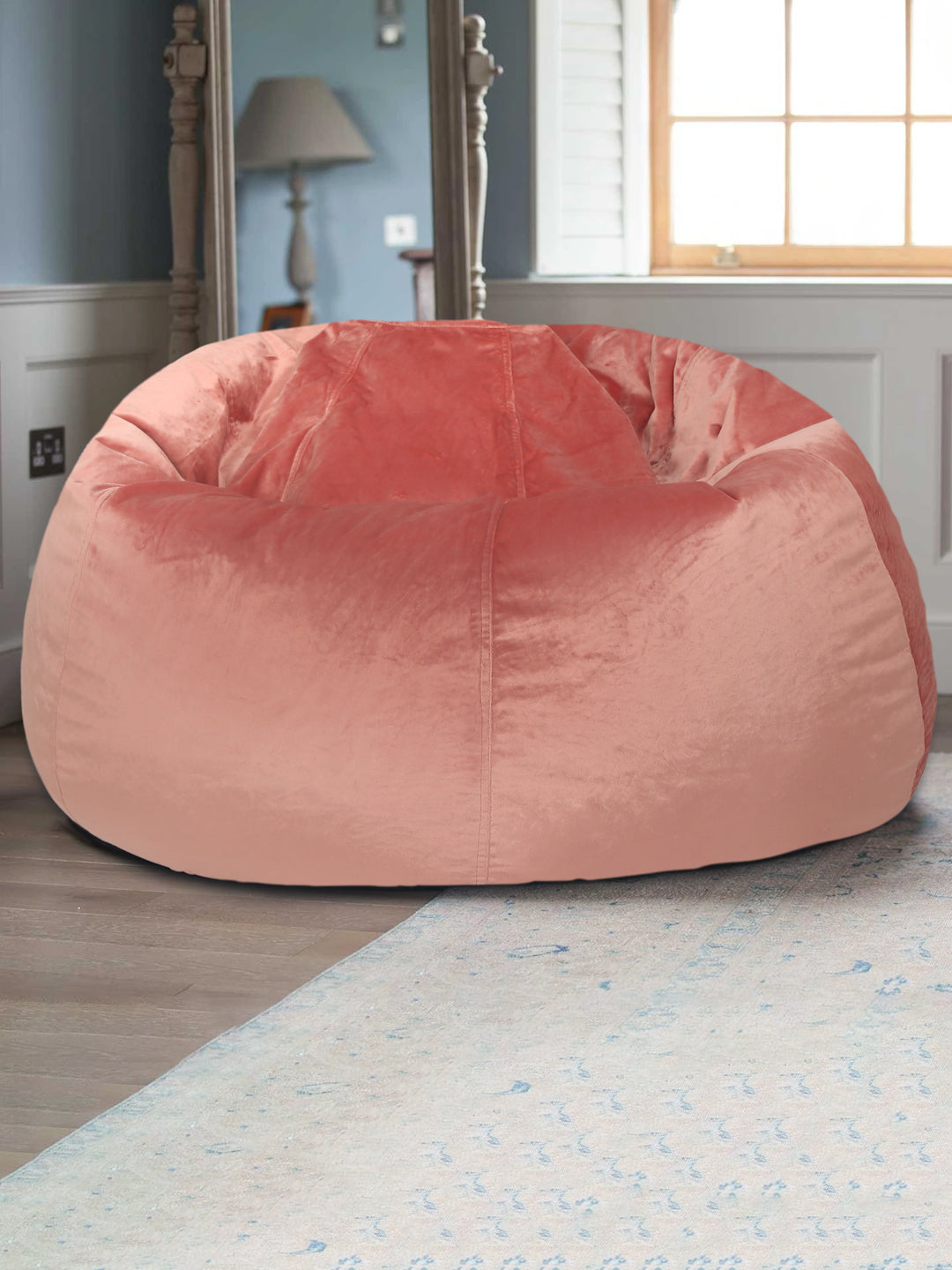 Pink Velvet Bean Bag Cover